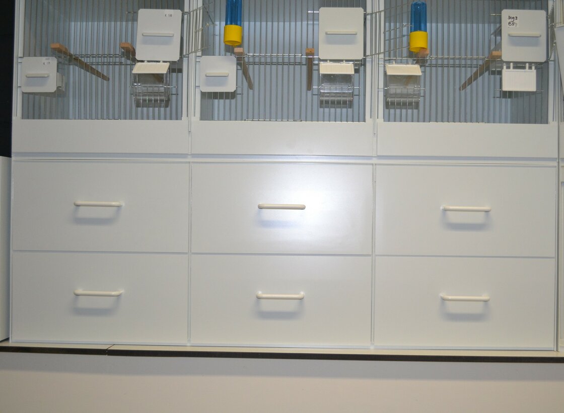 Kunststof onderbouw met lades