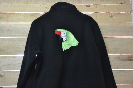 Fleecevest met ara (nr 1.)