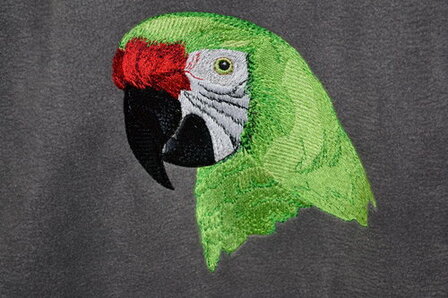 Fleecevest met ara (nr.1)