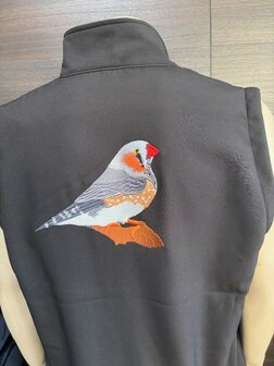 Softshell  bodywarmer met zebravink