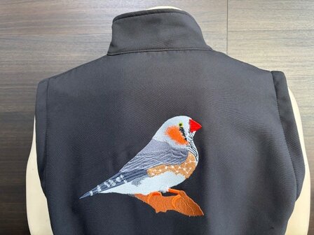 Softshell  bodywarmer met zebravink