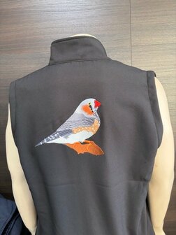 Softshell  bodywarmer met zebravink