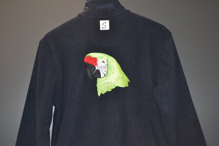 Fleecevest met ara (nr.1)