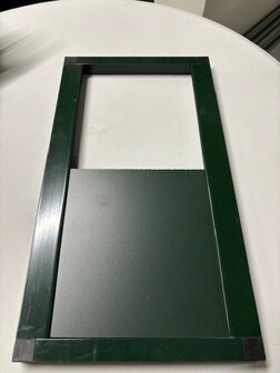doorvliegluik 44 x 24 cm groen