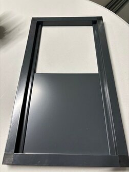 doorvliegluik 44 x 24 cm antraciet