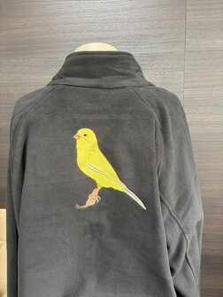Fleecevest met kanarie (nr. 1)