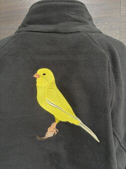 Fleecevest met kanarie (nr. 1)
