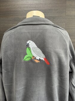 Fleecevest met grijze roodstaart