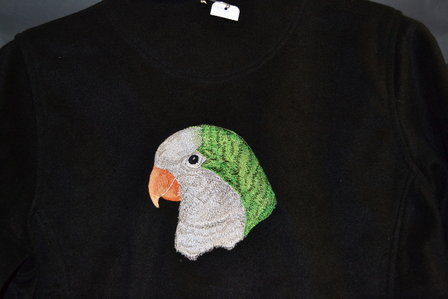 Fleecevest met muisparkiet