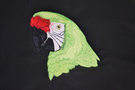 Fleecevest met ara (nr. 1)