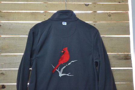 Fleecevest met rode kardinaal
