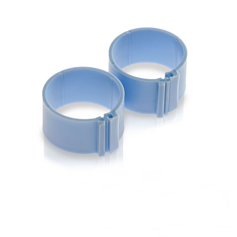 pluimvee ring 6 mm lichtblauw