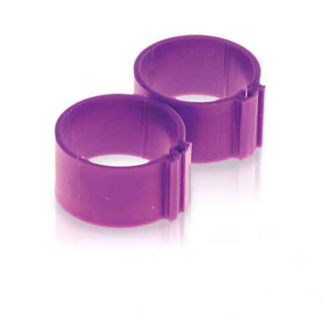 pluimvee ring 6mm paars