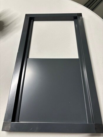 doorvliegluik 44 x 24 cm antraciet