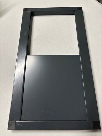doorvliegluik 44 x 24 cm antraciet
