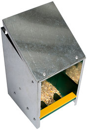 Voerautomaat verzinkt geschikt voor 2.5 kilo Voerautomaat verzinkt geschikt voor 2.5 kilo