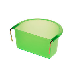 Drink - voerbakje groen met haken - 300 ml Drink - voerbakje groen met haken - 300 ml