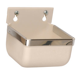 Voer of drinkbakje wit 600 ml Voer of drinkbakje wit 600 ml