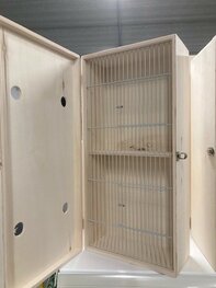 Transportkooi met deksel 2 vaks groot Transportkooi met deksel 2 vaks groot