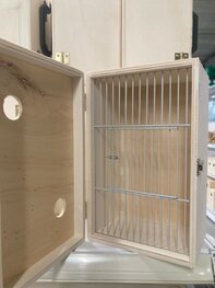 Transportkooi met deksel 1 vak klein Transportkooi met deksel 1 vak klein