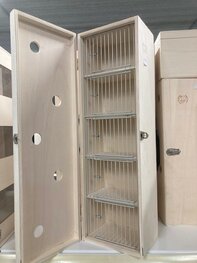 Transportkooi met deksel 5 vakken smal Transportkooi met deksel 5 vakken smal