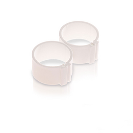 Pluimvee ring 6 mm wit