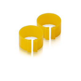 Pluimvee ring  8 mm geel