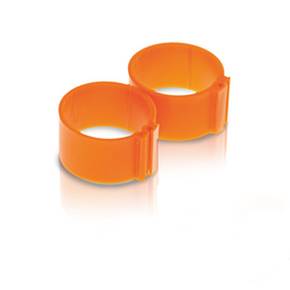 Pluimvee ring  8 mm oranje