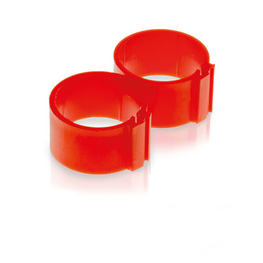 Pluimvee ring  8 mm rood